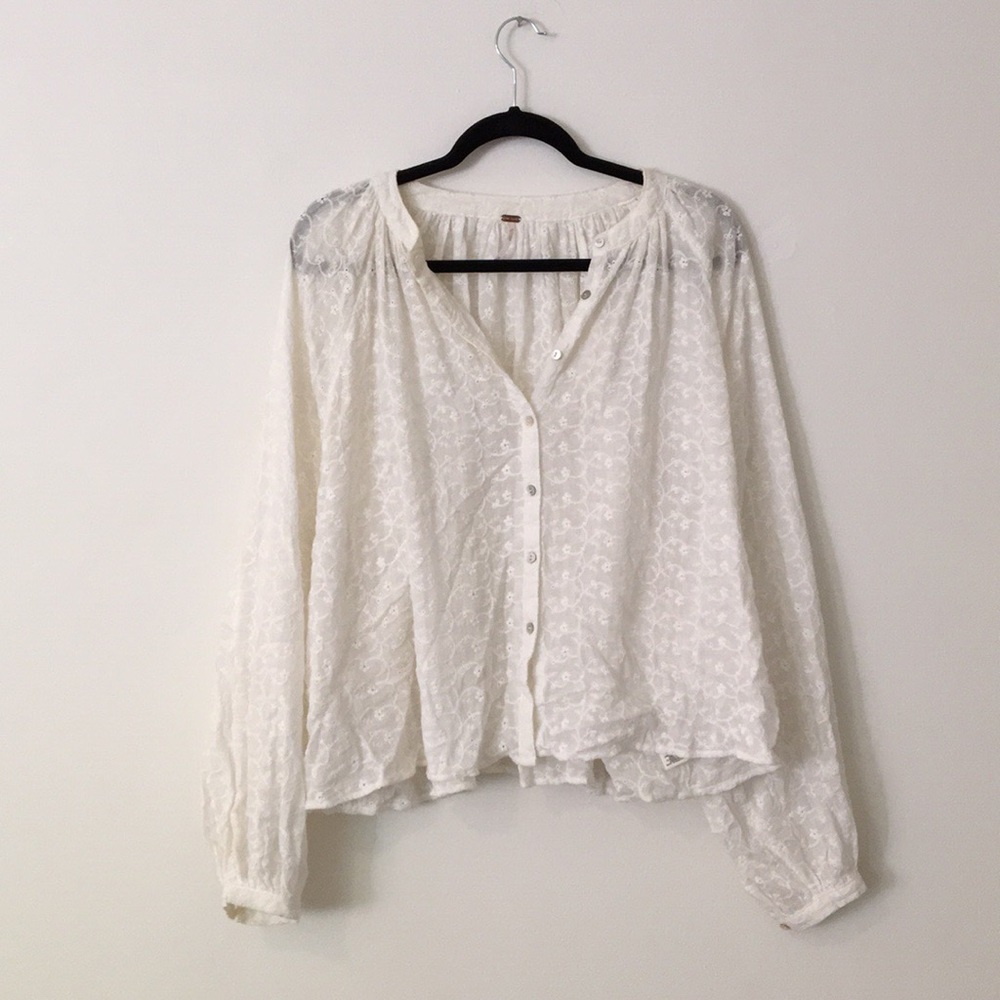 Free People Lace Blouse